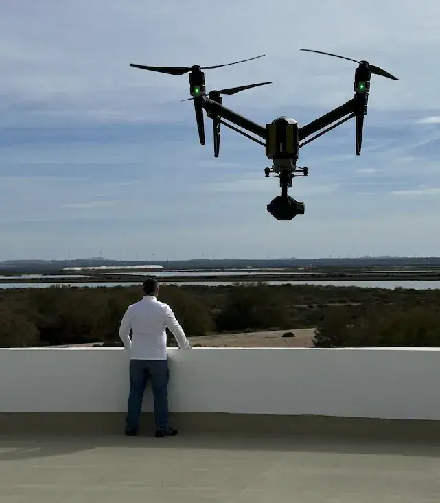 Dron Inspire en vuelo
